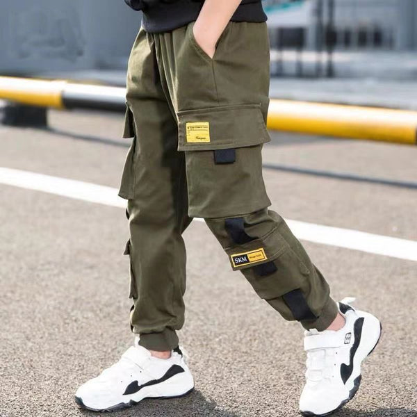 Solid Boys  Cargo Pants