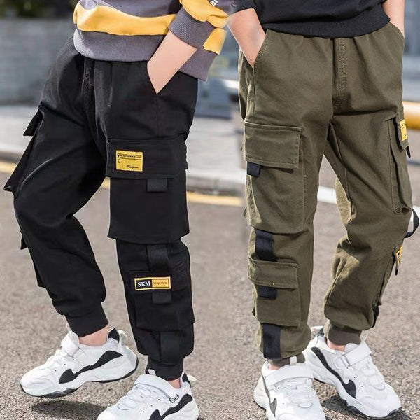 Solid Boys  Cargo Pants